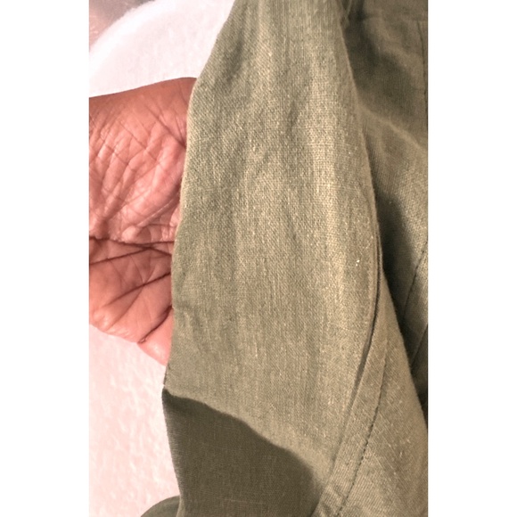 Tallerdevestuario of Colombia Green Adjustable Cotton Maxi Skirt, Lg - Picture 3 of 9